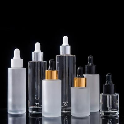 Китай плечо бутылки 10ml капельницы сыворотки пустой пипетки 37*92mm стеклянное косметическое плоское продается