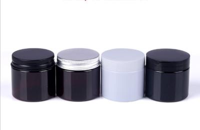 China Cosmetic Containers PET Jar Aluminium Lid 0.7oz To 17.6oz For Perfume Lotion for sale