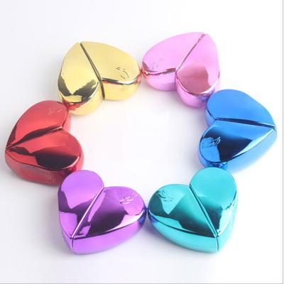 China Cosmetic Heart Shaped Perfume Pocket Spray Bottle ODM 20ml Blue Purple for sale