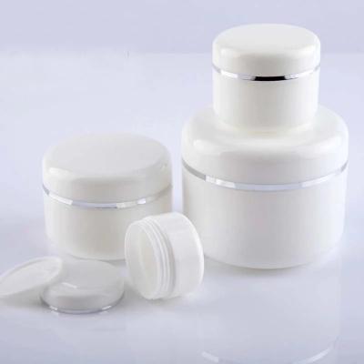 China 68mm Dia Skin Care Cream Jar 4oz Plastic Containers Screw Cap for sale