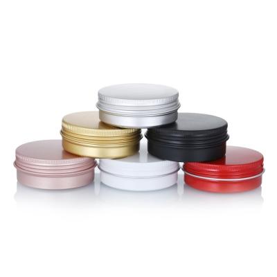 China 120g 25g Metal Cosmetic Jar Antirust Aluminium Tin Containers for sale