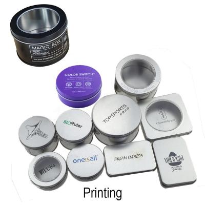 China Tarro cosmético del metal plateado de encargo vacío 10g que resbala a Tin Solid Perfume Tin Container en venta