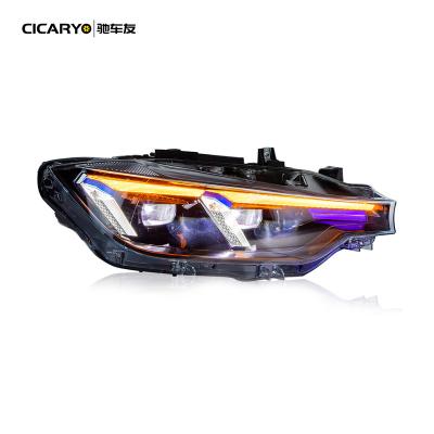 China Same as genuine F30 laser Cicaryo headlight G20 (2022) facelift Lci style for BMW 3 Series 2012-2019 Halogen car upgrade  F30 LED headlight for sale