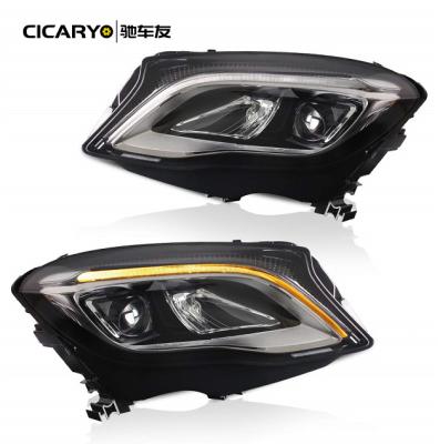 China Same as genuine Cicaryo Led Headlight Assembly for Mercedes Benz GLA250 X156 W156 Halogen upgrade to LED 2018 2019 for sale