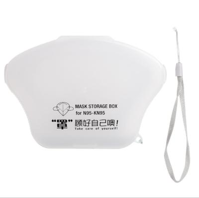 China Transparent Masked Freshness Storage Box N95 Face Mask Holder KN95 Masked Case Bacteria for sale