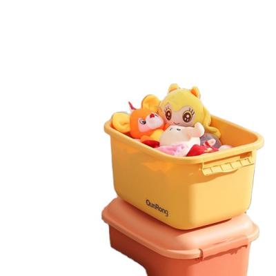 China Home Multiple Features Collapsible Plastic Storage Box Container Trash Bin For Tissue Sundries Organizer With Lids for sale