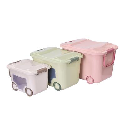 China New product sustainable kids storage box with handle, wholesale small plastic containers for sale