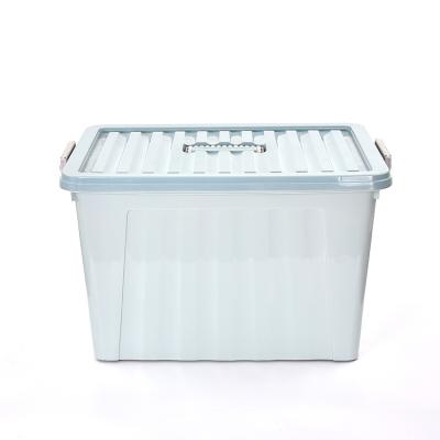 China Viable Home Sealing Goods Snap Stackable Storage Folding Plastic Container Clothing Box, Plastic Box Home Storage for sale