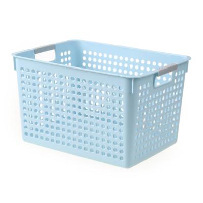 China Sustainable Eco-Friendly Household Pantry Storage Basket Plastic Organizer For Home for sale