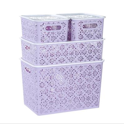 China Sustainable Toys Eco - Friendly Plastic Storage Bins Clothes Storage Box For Home for sale