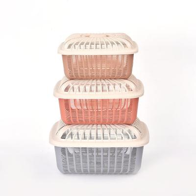 China Eco - Friendly Kitchen Drain Basket , Square Plastic Basket for sale