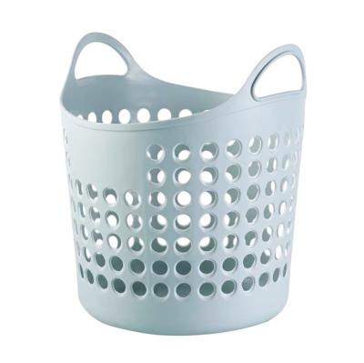 China Sustainable Wholesale Household Daily Use Colorful Eco - Friendly Plastic Laundry Hamper for sale