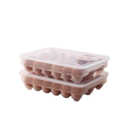 China Refrigerator Viable Storage Multi-Grid Egg Box Can Be Stacked With Cover To Put Egg Duck Egg Box Food Preservation Box for sale