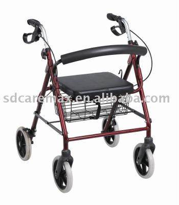 China Caremax | Luxury Aluminum Rollator | Foldable rollator walker CA882L for sale