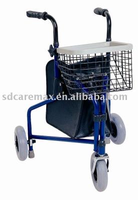 China Caremax factory supply good price 3 wheel delta steel rollator CA893 for sale