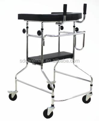 China Caremax factory supply height adjustable moving mobile walker with seat hot sale in Korea for sale