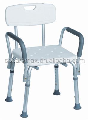 China Quick release backrest anti skid aluminum shower chair with armrest and backrest for the elderly and disabled CA355L for sale