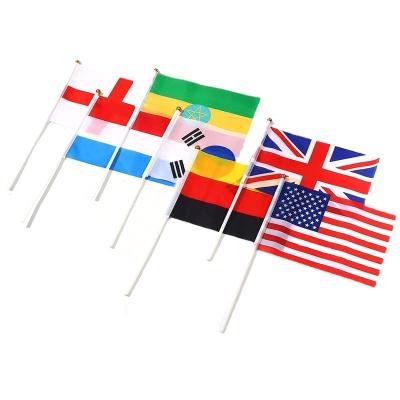 China Health Care Institutes Factory Outlet Hand Flag Dacron Cloth Free Design Printing Flag Japan Hand Waving Flag For Festival for sale