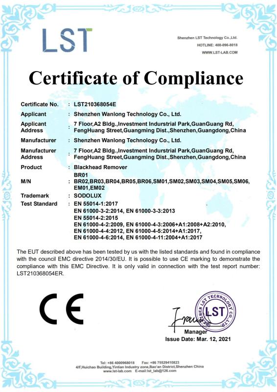 CE - Shenzhen Wanlong Technology Co., Ltd.