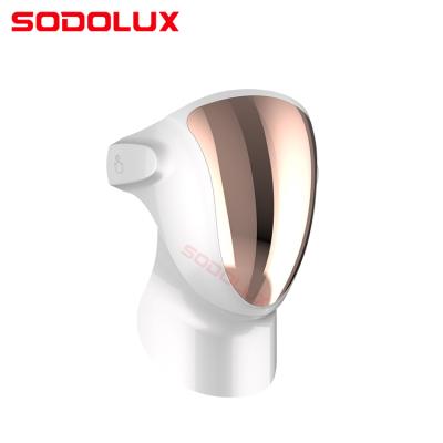 China Dye Removal SODOLUX Led Facial Mask Red Light Therapy Facial MASK Led Light Facial MASK For Home Use for sale