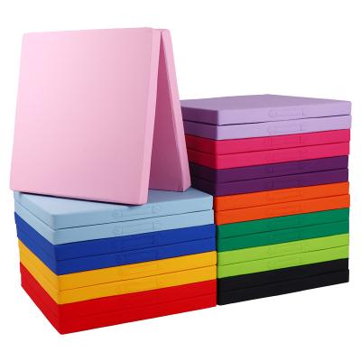 China PU Factory Supply Artistic Rainbow Gymnastics Tumbling Folding Mats for sale