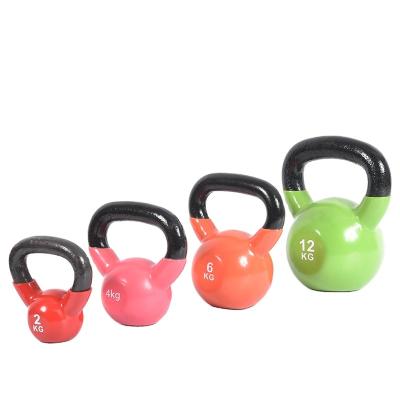 China Durable Eco-Friendly Gym Equipment Purple Kettlebells Weight Cast Iron Kettle Bell for sale