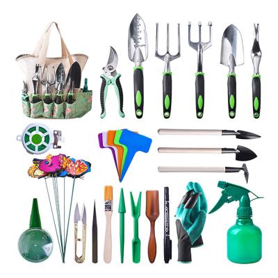 China Amazon Hot Sale Modern 50 PCS Gardening Kit with Ergonomic Soft Rubber Non-Slip Handle, Garden Gift Kit Bonsai Tool Kit for sale