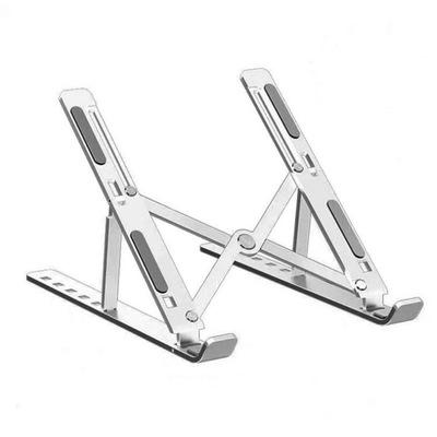 China Adjustable Foldable Folding Stand Aluminum Alloy Computer Stand with 6 Levels Height Adjustment Function Compatible Any Notebook 10-15.6