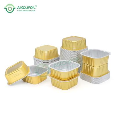 China High Temperature Food Box Aikou Oven Bake Takeaway Food Disposable Container Aluminum Foil Dishes for sale