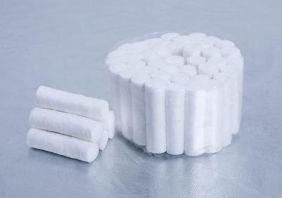 China Disposable absorbent dental cotton roll cotton sponge cotton tip for sale