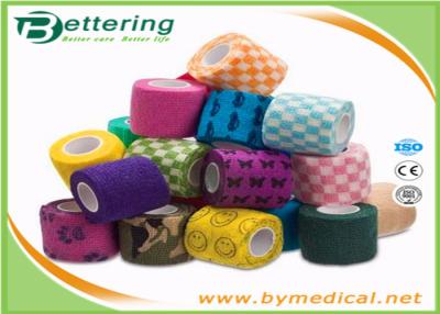 China Various Pattern Printing Non Woven cohesive bandage self adhesive bandage vet wrap bandage for sale