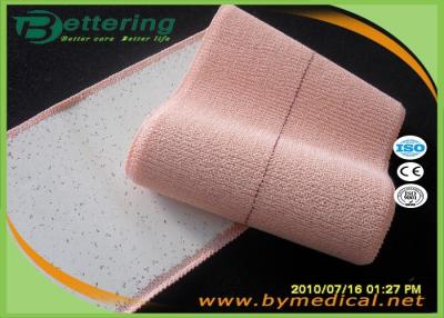 China Light Brick Red Colour 100% Cotton Elastic Adhesive Bandage  Wrist Protection Fixation Tape with Feather Edge for sale