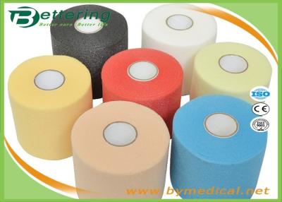 China 7cmX27m Sports Underwrap Foam Tape Polyester Fiber Elastic Adhesive Muscle Strain Injury Roll Bandage for sale