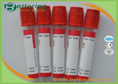 China Disposable vacuum blood collection tube plain tube with red cap blood sampling collecting tube for sale