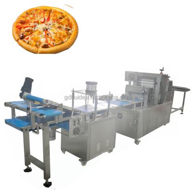 China Durable Automatic Dough Press Machine Electric Roller Pizza Dough Press Machine Pzza Pizza Making Machine Production Line for sale