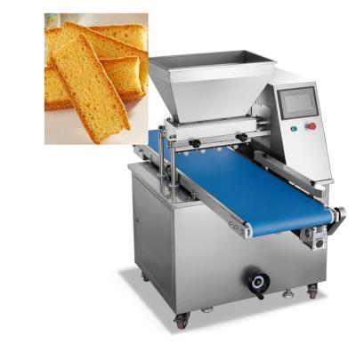 Cina Automatic Production Cake Rusk Making Line Cake Machine Depositor Cake Slicer Machine Production Line in vendita