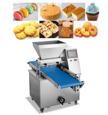 Cina PLC Automatic Control Production Macaron Cake Depositor Machine Commercial Cookie Biscuit Machine Cookie Depositor in vendita