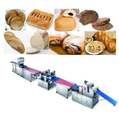 China Snack Factory Toast Bread Making Machine Four Lanes Automatic Soft Bread Bread Production Line Bread Line for sale