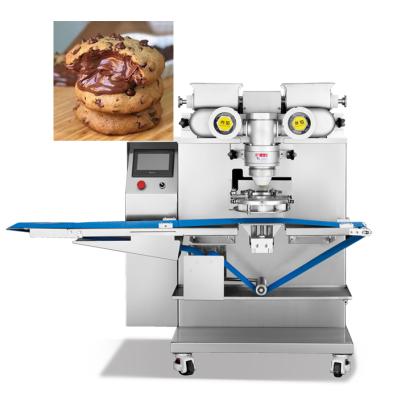 China Automatic Cookie Machine Filled Chip Cookie Making Machine Hotels Chocolate Encrusting Machine zu verkaufen