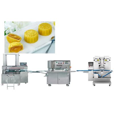 China Laitance-Functional Automatic Encrusting Machine Mooncake Molding Machine Moon Cake Filling Machine zu verkaufen