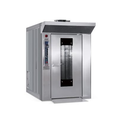 China Commercial Catering Bakery Machine Industries 64 Tray Gas Rotary Rack Oven Bakery Equipment for sale