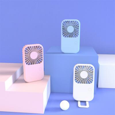 China Wholesale High Efficiency Hand Pocket Mini Cooler Fan Portable 800 Mah Rechargeable Desktop Fan With Stand for sale