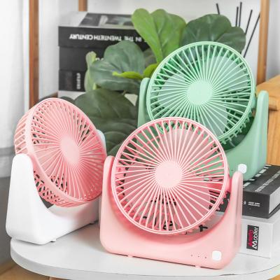 China New Style High Efficiency 3 Speed ​​Household Portable Cooling Mini Usb Desktop Table Fan Rechargeable Fan for sale