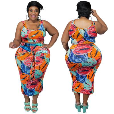 China 2022 Viable Best Selling Cheap Active Floral Print Casual 2 Piece Set Plus Size Women Clothing Two Piece Set for sale