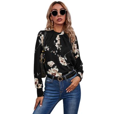 China Autumn Fashion Casual Ladies Breathable Women Blouses Long Sleeve Tops Shirts for sale