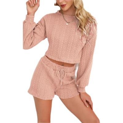 China 2021 Autumn Winter Yoga Set Woman New Breathable Casual Sweater Sports Two-Piece Suit for sale