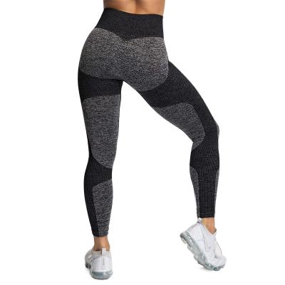 China Factory Wholesale Custom Breathable Fitness Yoga Pants Black Girls High Waist Workout Bodybuilding Gym Sports Gaiters For Women for sale