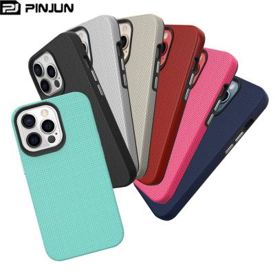 China Wholesale PC tpu texture Anti-fall network hybrid phone case for iphone 13 pro max case for sale