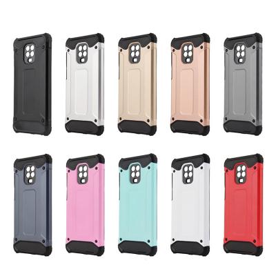 China Shock proof for xiaomi redmi note 9 pro case hybrid phone case shockproof rugged design armor for sale