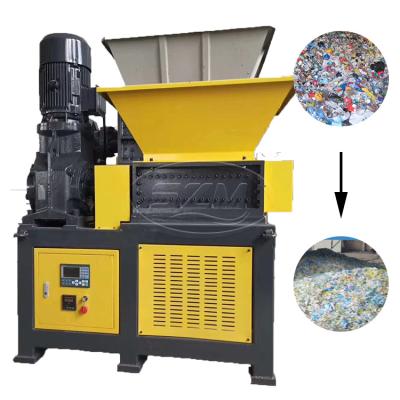 China Packing Crate 300 Waste Shredding And Recycling Inorganic Garbage Clothes Textile Food Scrap Wood Pallet Styrofoam Mattress Diapers Double Shaft Shredder Machine for sale